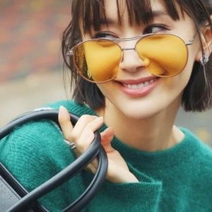 Yellow Lenses Oversized Sunglasses